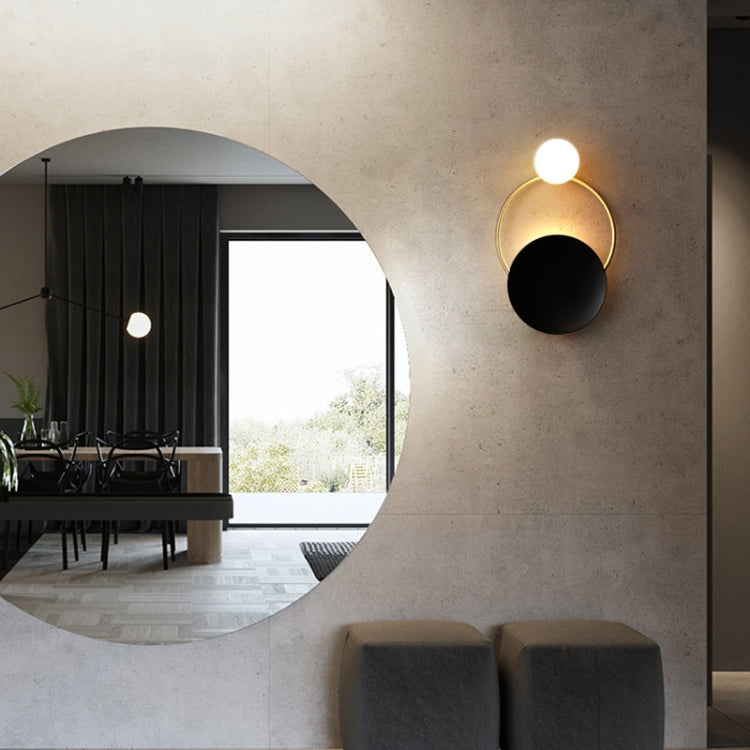 Full Copper Wall Light  G9 LED Glass Minimalist Living Room Aisle Bed Copper Wall Lamp, Power source: White Light