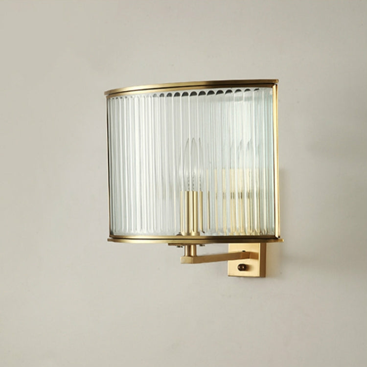 E14 LED Copper Wall Lamp Living Room Study Bedroom Bedside Wall Lamp Crystal Lamps