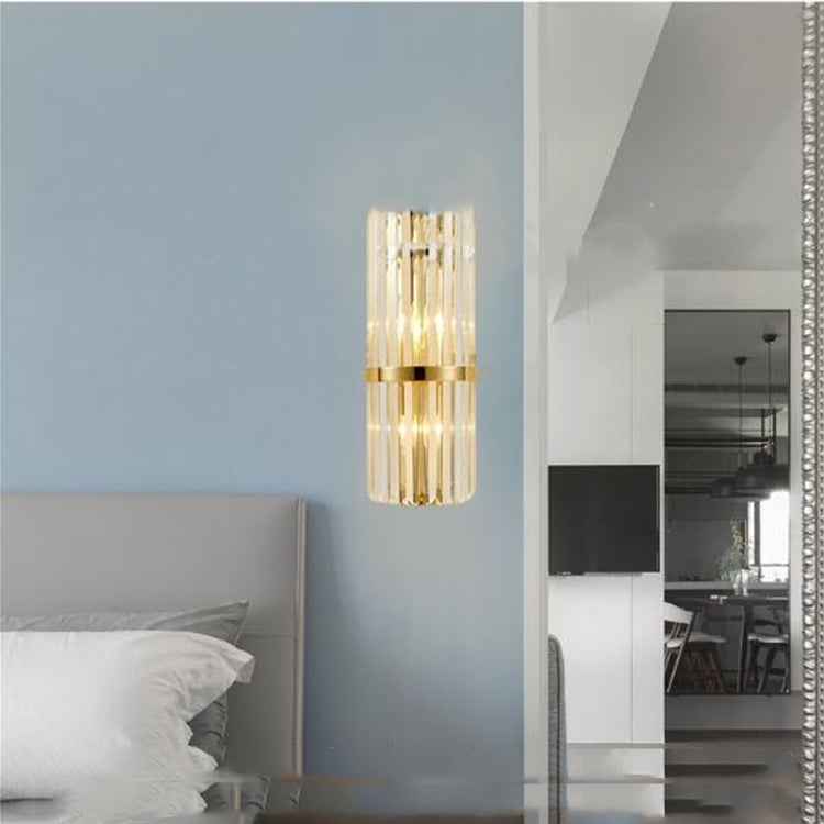 G9 LED Crystal Wall Lamp Living Room Light Bedroom Decoration Bedside Lamps, Power source: Without Light Source
