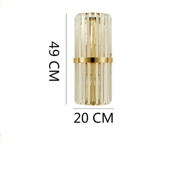 G9 LED Crystal Wall Lamp Living Room Light Bedroom Decoration Bedside Lamps, Power source:  Warm Light LED 5W