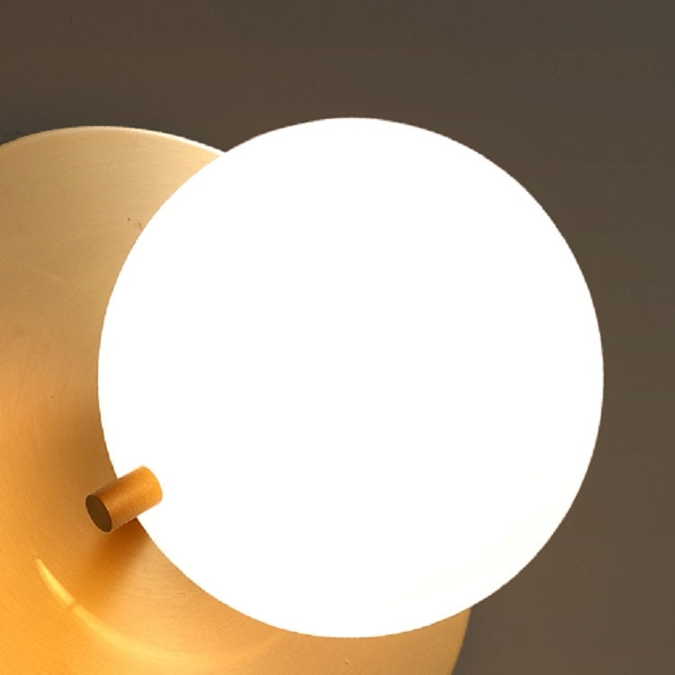 E27 LED Glass Ball Bedroom Bed Lamp Drawstring Wall Lamp, Power source: Without Light Source