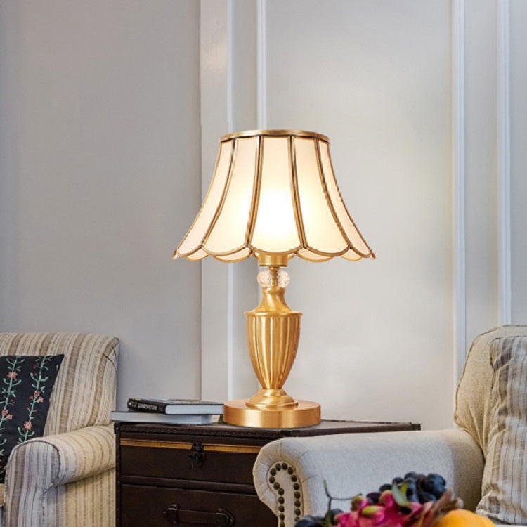 European Wedding Decoration Pure Copper Bedroom Bedside Table Lamp