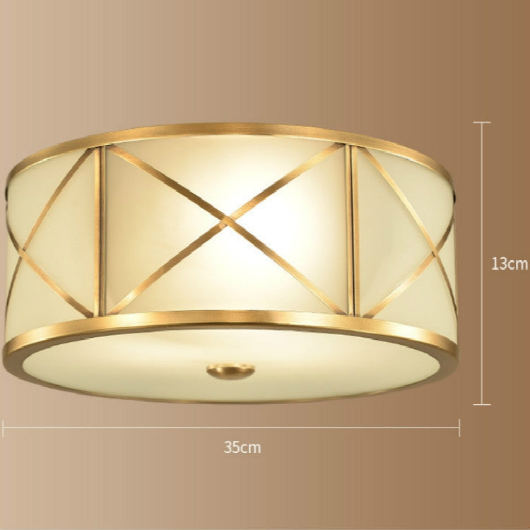 35cm  Bedroom Living Room Simple Copper Lamps without Light Source