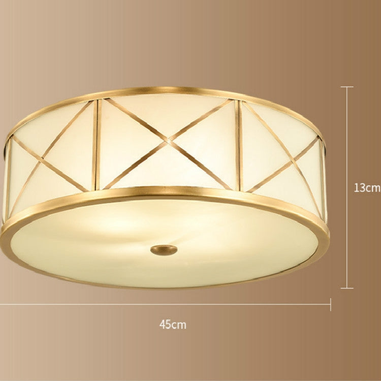 45cm  Bedroom Living Room Simple Copper Lamps with 5W Warm White LED