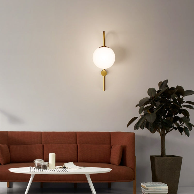 LED E27 Copper Wall Lamp Bedroom Wall Lamp Bedside Lamp Personality Magic Bean Glass Wall Lamp Aisle Staircase Living Room Full
