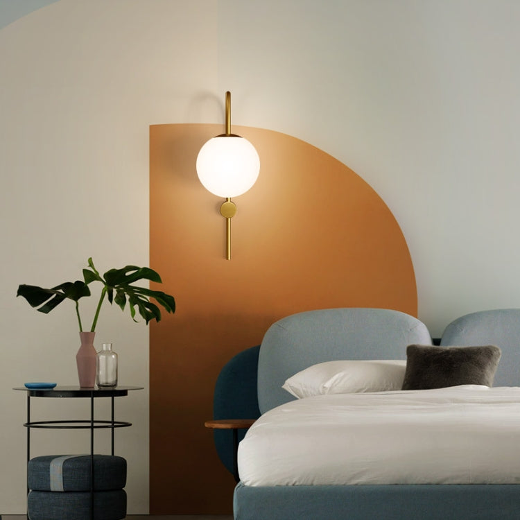 LED E27 Copper Wall Lamp Bedroom Wall Lamp Bedside Lamp Personality Magic Bean Glass Wall Lamp Aisle Staircase Living Room Full
