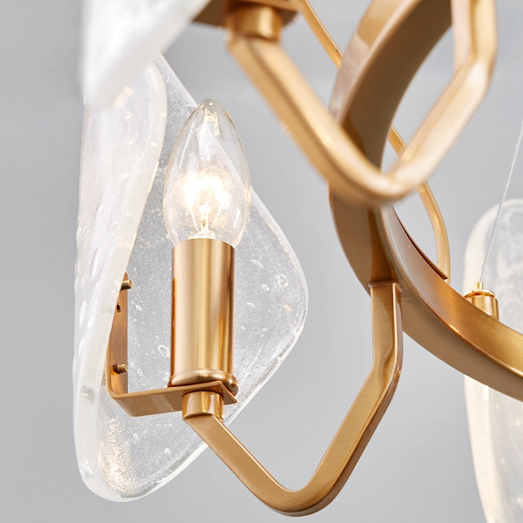 Fashion Glass Cover Metal Chandelier(Warm Light)