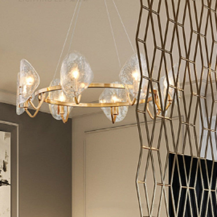 Fashion Glass Cover Metal Chandelier(Warm Light)