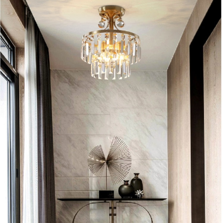 Copper Crystal Dining Room Bedroom Chandelier