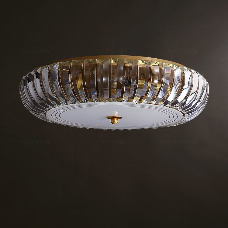 50cm Modern Simple Crystal Copper Ceiling Lamp