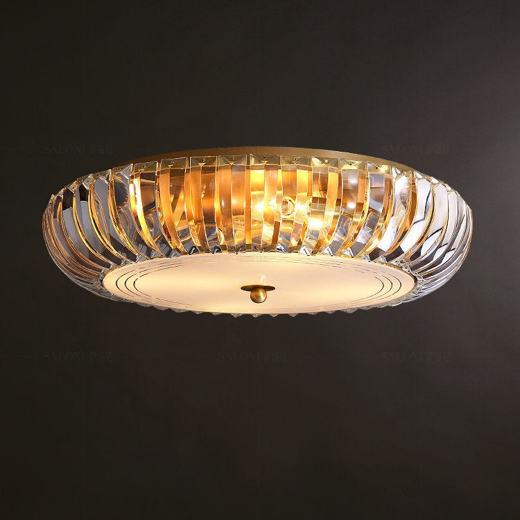 50cm Modern Simple Crystal Copper Ceiling Lamp