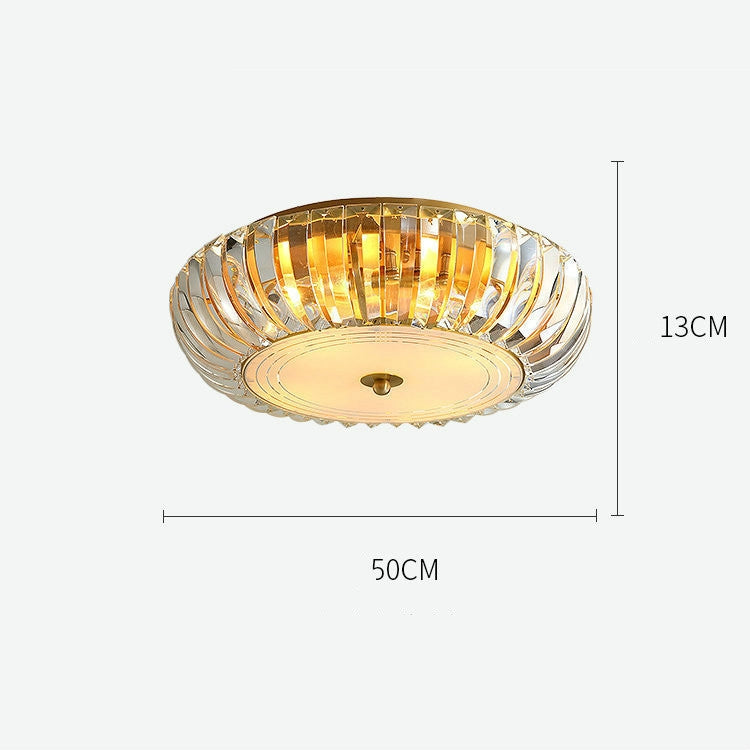 50cm Modern Simple Crystal Copper Ceiling Lamp