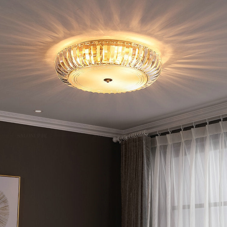 50cm Modern Simple Crystal Copper Ceiling Lamp