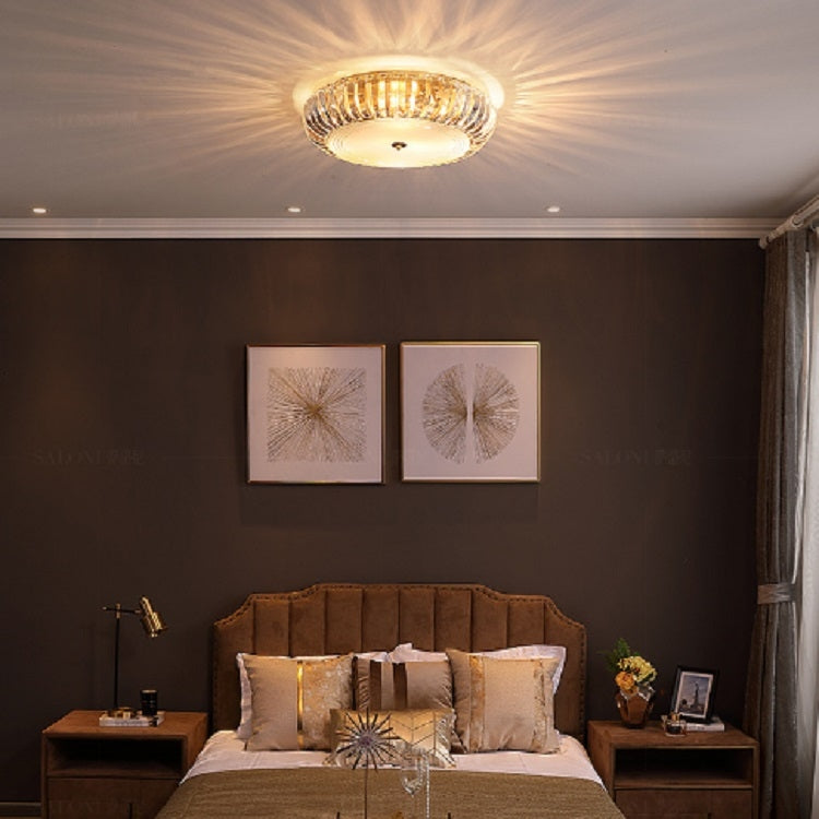 50cm Modern Simple Crystal Copper Ceiling Lamp