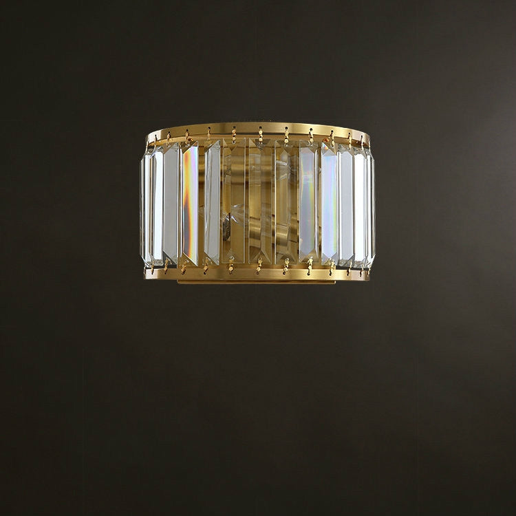 E14 LED Lamp Copper Crystal Living Room Lamp Wall Lamp Simple Aisle Lights Bedroom Lamps
