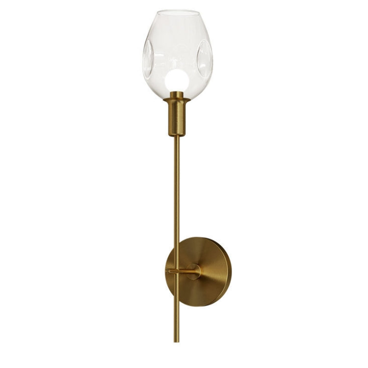 E27 LED Postmodern Minimalist Copper Glass Wall Lamp