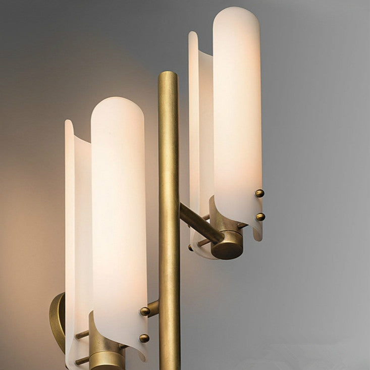 Single Head Wall Lamp LED Full Copper Wall Lamp Living Room Aisle Corridor Bedroom Bedside Simple Wall Lamp