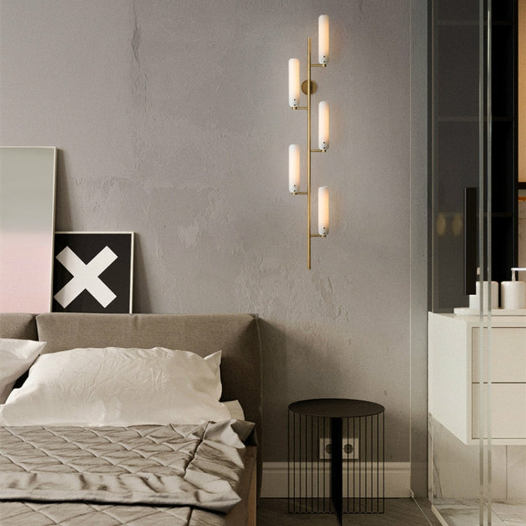 4 Head Wall Light LED Full Copper Wall Lamp Living Room Aisle Corridor Bedroom Bedside Simple Wall Lamp