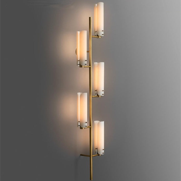 4 Head Wall Light LED Full Copper Wall Lamp Living Room Aisle Corridor Bedroom Bedside Simple Wall Lamp