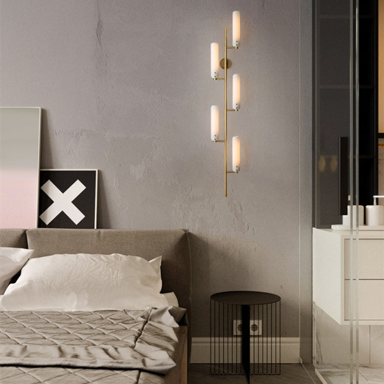 4 Head Wall Light LED Full Copper Wall Lamp Living Room Aisle Corridor Bedroom Bedside Simple Wall Lamp