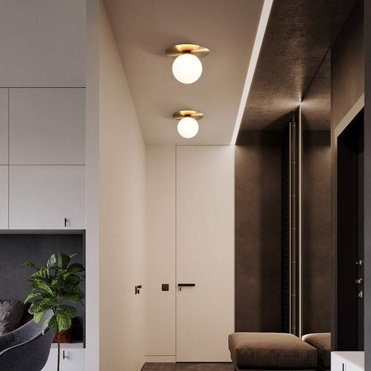 G9 LED Wall Lamp Full Copper Round Personality Living Room Bedroom Corridor Wall Lamp