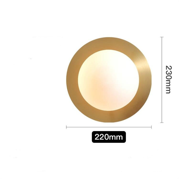 G9 LED Wall Lamp Full Copper Round Personality Living Room Bedroom Corridor Wall Lamp