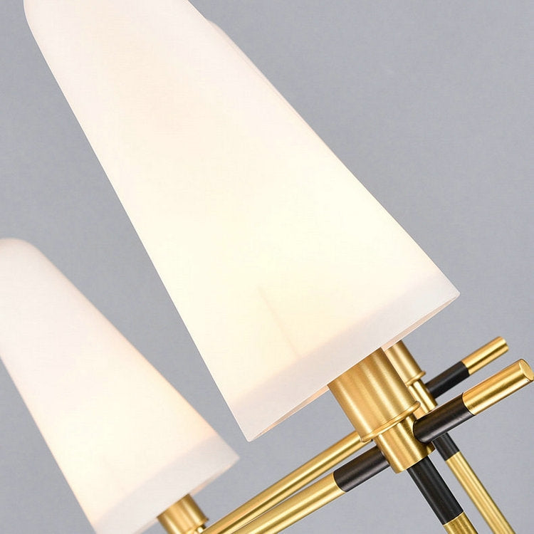 8 Heads  Copper Simple Restaurant Model Room Chandelier(White Light)