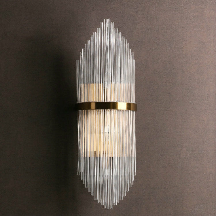 Simple and Modern Living Room TV Wall Crystal Wall Lamp, Power source: Three-color Light Single 5W