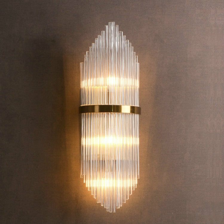 Simple and Modern Living Room TV Wall Crystal Wall Lamp, Power source: Three-color Light Single 5W