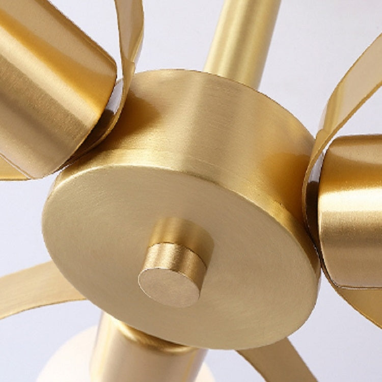 4 Heads Copper Five-pointed Star Warm Romantic Ceiling Lamp