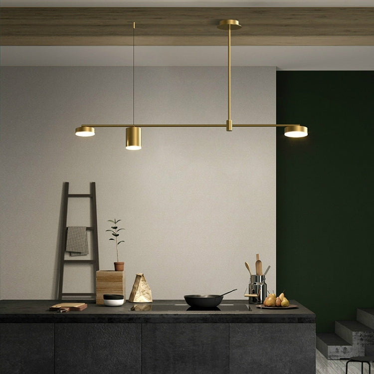 3 Heads Modern Minimalist Copper Atmosphere Chandelier(Neutral Light)