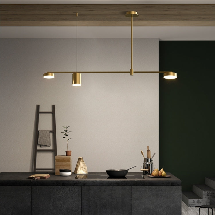 3 Heads Modern Minimalist Copper Atmosphere Chandelier(Neutral Light)