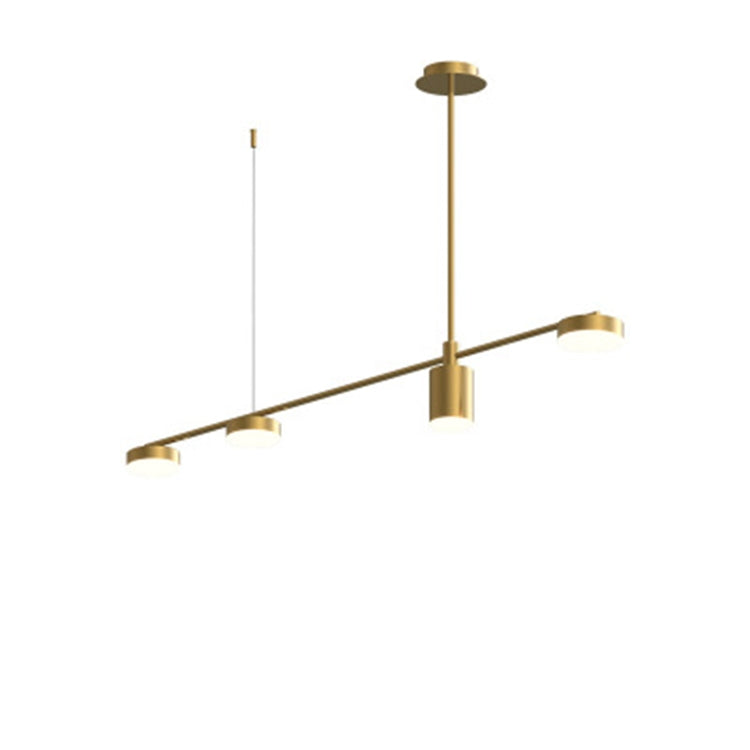 4 Heads Modern Minimalist Copper Atmosphere Chandelier(Warm White)