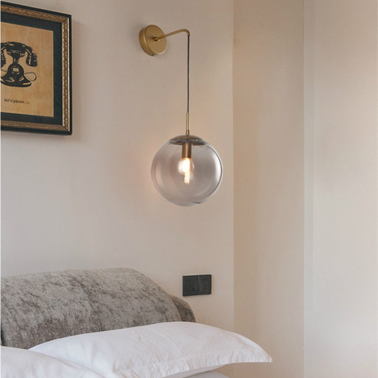 E27 LED Children Room Wall Lamp Living Room TV Wall Crystal Lamp, Gold 15cm