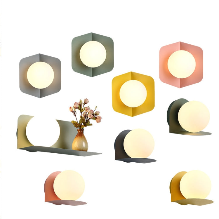 White Light LED5W Wall Lamp Macaron Lamp Creative Bedroom Wall Lamp Corridor Aisle Stair Wall Lamp Living Room Lamp