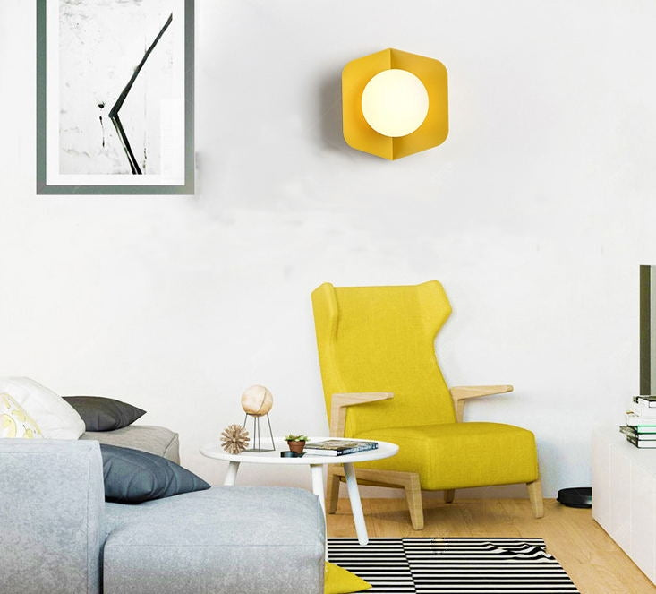 Warm Light LED5W Wall Lamp Macaron Lamp Creative Bedroom Wall Lamp Corridor Aisle Stair Wall Lamp Living Room Lamp