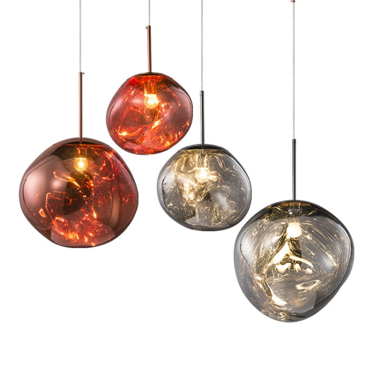 Chromium 25cm Creative Modern Bedroom Bedside Restaurant Cafe Bar Lava Chandelier with 7W Three-Color Light LED
