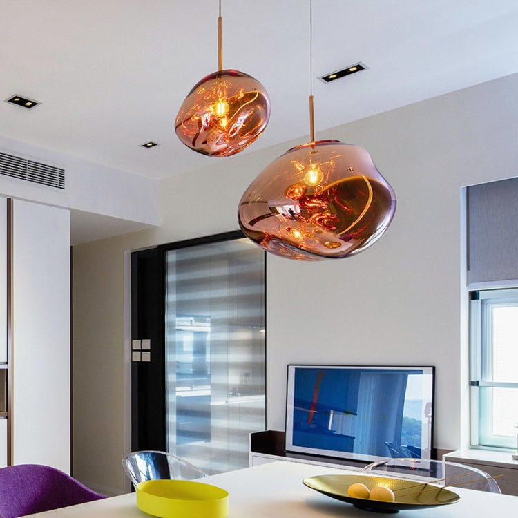 Chromium 25cm Creative Modern Bedroom Bedside Restaurant Cafe Bar Lava Chandelier with 7W Three-Color Light LED