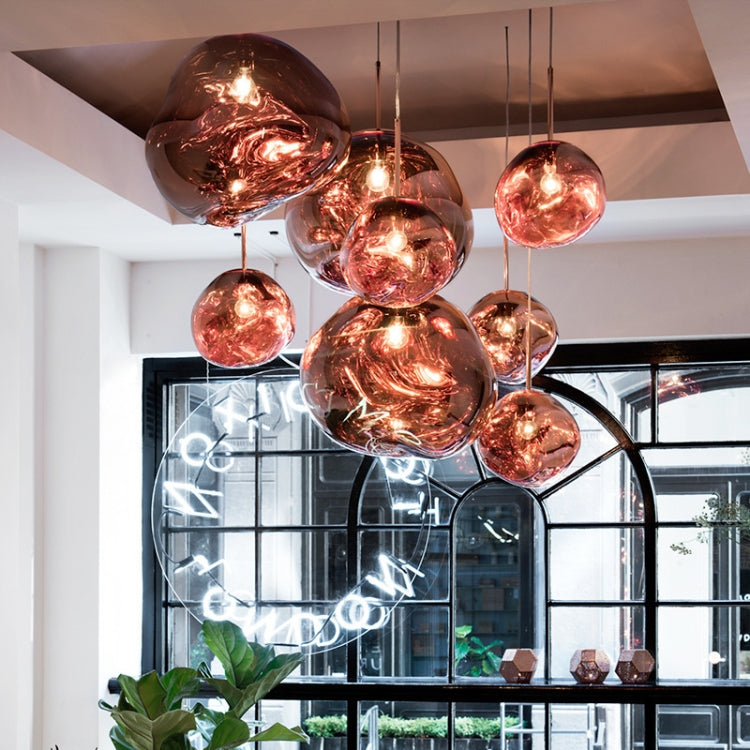 Chromium 40cm Creative Modern Bedroom Bedside Restaurant Cafe Bar Lava Chandelier without Light Source