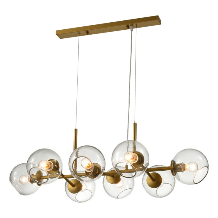 8 Heads Restaurant Bar Simple Creative Glass Chandelier, Power source: Without Light Source