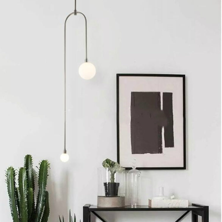Line Glass Lampshade Ceiling Chandelier with 5W Warm Light LED