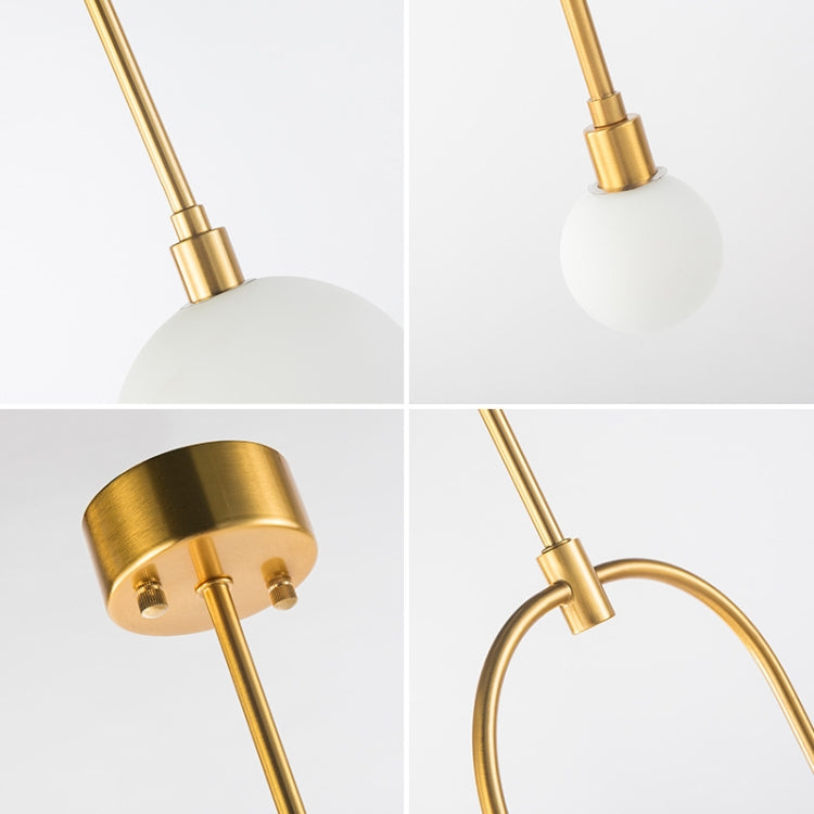 Line Glass Lampshade Ceiling Chandelier with 5W Warm Light LED