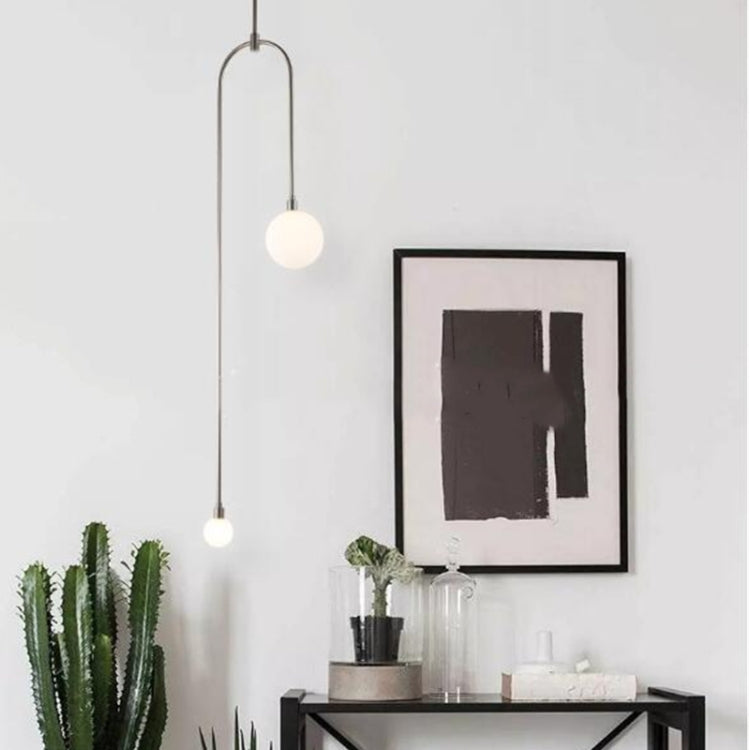 Line Glass Lampshade Ceiling Chandelier with 5W Warm Light LED