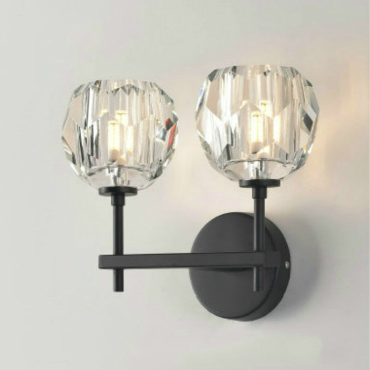 Wall Lamp Villa Hotel Wall Lamp Bedroom Bedside Crystal Wall Lamp, Power source:  white light LED5W