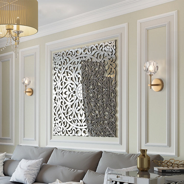 Wall Lamp Villa Hotel Wall Lamp Bedroom Bedside Crystal Wall Lamp, Power source:  white light LED5W