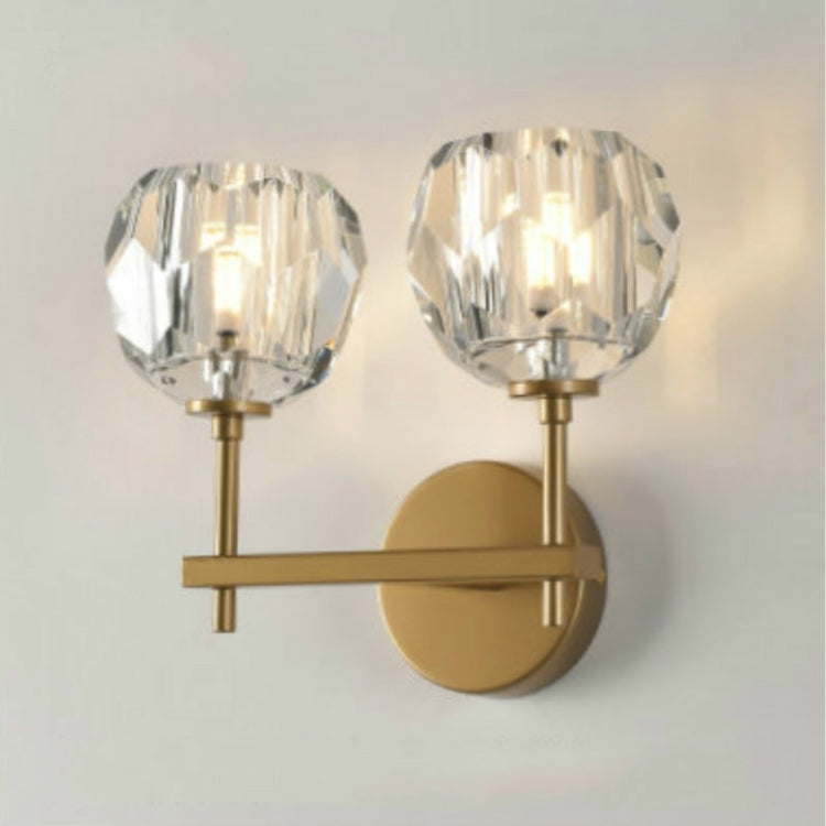 Wall Lamp Villa Hotel Wall Lamp Bedroom Bedside Crystal Wall Lamp, Power source:  white light LED5W