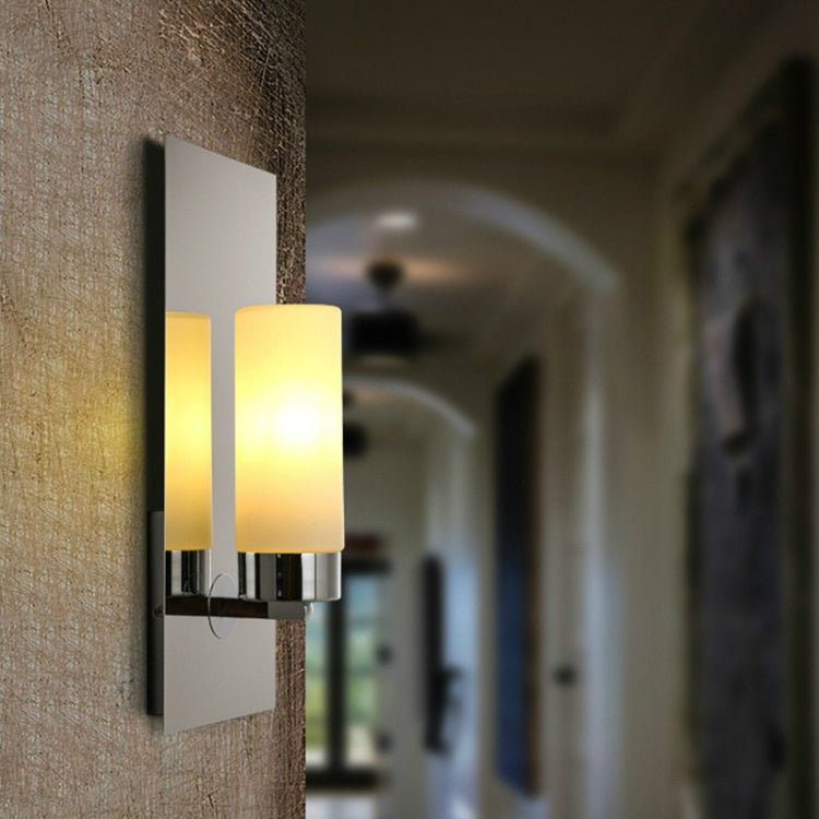Modern Minimalist Bedroom Bedside Creative Candelabrum Electroplating Wall Lamp, Power source:  White Light LED5W( Single Head)
