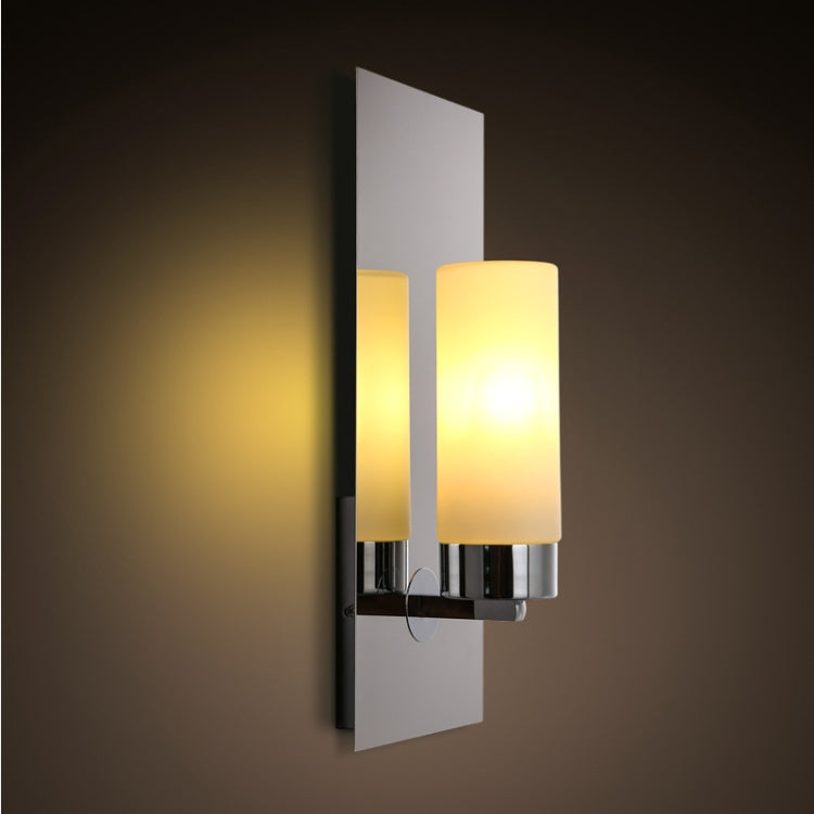 Modern Minimalist Bedroom Bedside Creative Candelabrum Electroplating Wall Lamp, Power source:  White Light LED5W( Single Head)