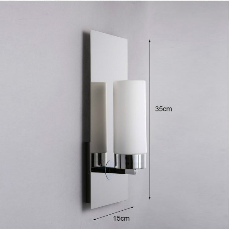 Modern Minimalist Bedroom Bedside Creative Candelabrum Electroplating Wall Lamp, Power source:  White Light LED5W( Single Head)