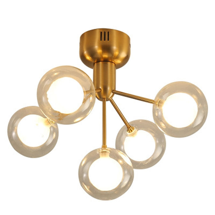 5 Heads Modern Minimalist Warm Firefly Ceiling Light, Power source:  Warm Light LED5W